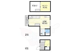 ハーミッツ・セル大桐 1LDKの間取図画像