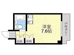 メゾン第5新大阪 ワンルームの間取図画像