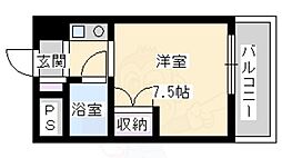 TBM南方 1Kの間取図画像