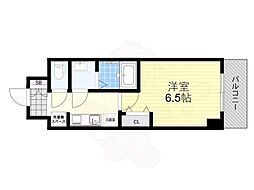 アルティザ江坂 1Kの間取図画像