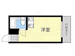 マリーハイツ ワンルームの間取図画像