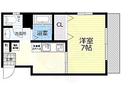 第13関根マンション 1DKの間取図画像