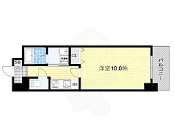 セレッソコート新大阪 1Kの間取図画像