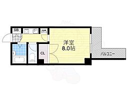 ハシモトエージェンシービル1 1Kの間取図画像