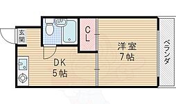 エクセレンスハイツ 1DKの間取図画像