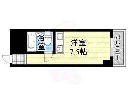 メゾン第3新大阪 ワンルームの間取図画像