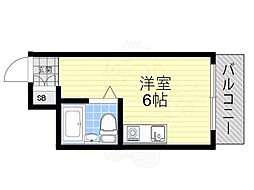十信前ミールズ ワンルームの間取図画像