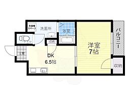 プランドールサカエ2 1DKの間取図画像
