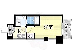 セレニテ新大阪弐番館 1Kの間取図画像
