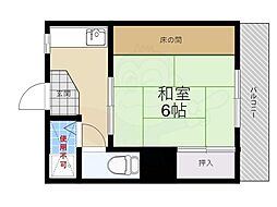 ドミール藤 1Kの間取図画像