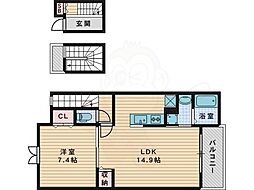 JR片町線(学研都市線) 星田駅 徒歩16分