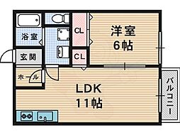 京阪交野線 星ケ丘駅 徒歩11分 2階/-