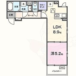 ラフレシール ウエスト 1階/-
