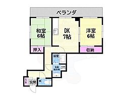 間取図画像 2DK