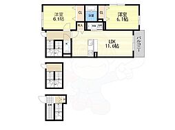 間取図画像 2LDK