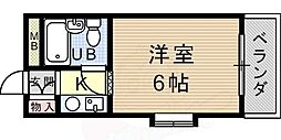 NEOダイキョー武庫之荘 ワンルームの間取図画像