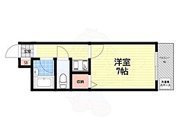 リアーズ武庫之荘 1Kの間取図画像