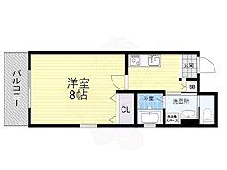 G-プロスペリテ塚口 1Kの間取図画像