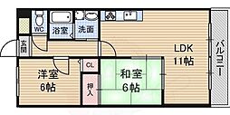 メゾン時友 2LDKの間取図画像