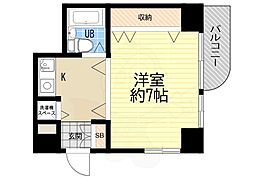 ロングライフパート3 1DKの間取図画像