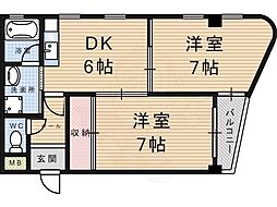 エクセイト武庫之荘 2階