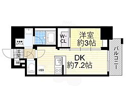 エスリードレジデンス ザ・グラン大阪ノア 1LDKの間取図画像