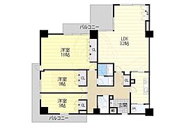 ザグランドビューOSAKA 3LDKの間取図画像
