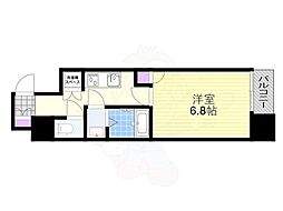 レジュールアッシュプレミアムツインー1 1Kの間取図画像