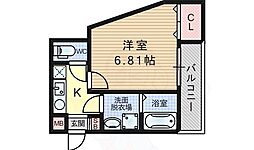 WIN大和田 1Kの間取図画像
