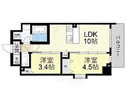 スプランディッドIX 2LDKの間取図画像