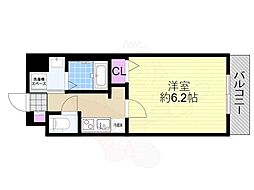 グレイスレジデンス大阪WEST 1Kの間取図画像