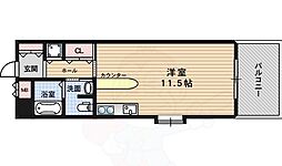 ルナコート塚本 ワンルームの間取図画像