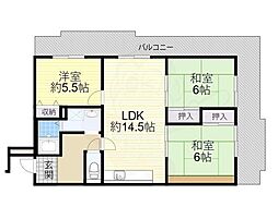間取図画像 3LDK