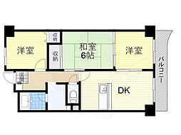 エルベ平野 3LDKの間取図画像