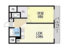 モンテベルデ北田辺 3階/304
