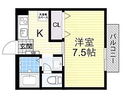 ジュヌ・エスプワール 2階/-