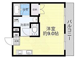 レガーレ長居公園 ワンルームの間取図画像