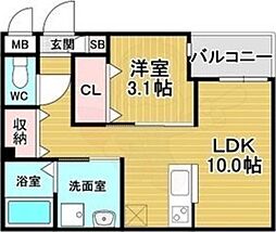 リアコート北田辺II 1階