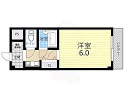 ベルメゾンK 1Kの間取図画像