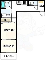 ヴェルメゾン加美東 2階/-