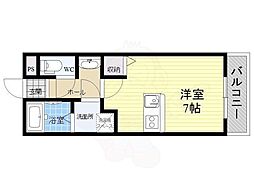 WESTLANDK ワンルームの間取図画像