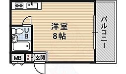 グランドシャトータカオ駒川 ワンルームの間取図画像