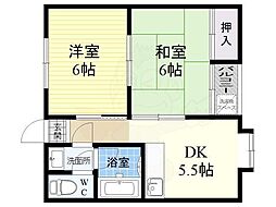 ロイヤルメゾン出戸 2DKの間取図画像