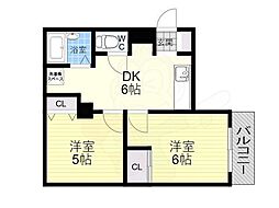 ノアーズアーク88 2DKの間取図画像