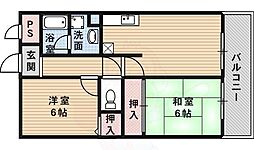 ヴィラシャトー 2LDKの間取図画像
