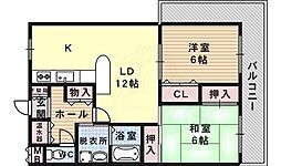 ファースト出戸 2LDKの間取図画像