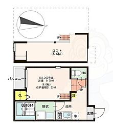 ハーモニーテラス東田辺 2階/203