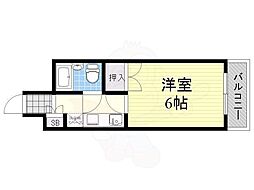 T・Hビル 1Kの間取図画像