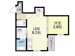 グランフォート 1LDKの間取図画像