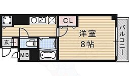 メゾン・ド・ヴィレ茨木 1Kの間取図画像